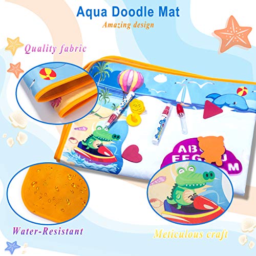 image for LightStone Aquadoodle Mat, Zero Mess Painting Toy with 25 PCS Drawing 