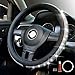 Crystal steering wheel cover, PU leather Bling Bling Rhinestone, Black Universal 15-inch Protector for Female Girls. (Bling Cover)