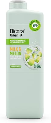 Dicora gel de banho urban fit vitamina a leite e melão 750 ml
