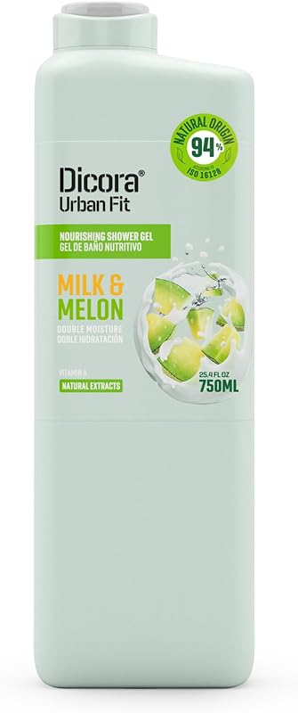Dicora gel de banho urban fit vitamina a leite e melão 750 ml