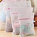 Lingerie Bags for Laundry. Keep All Your Delicates Looking Like New with a Set of 4 Mesh Laundry Bags for Lingerie, Socks, Pantyhose, Baby Clothes and Stuffed Toys. Use in Both Washing Machine and Dryer. Highest Quality Fine Mesh Zippered Bags.