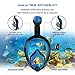 SEABEAST Full Face Snorkel Mask AF90 Real Anti-Fog Snorkeling Mask Gear with Foldable Tube and Removable Camera Mount 180 Degree Panoramic Large View Adult Swimming mask Blue (L/XL)