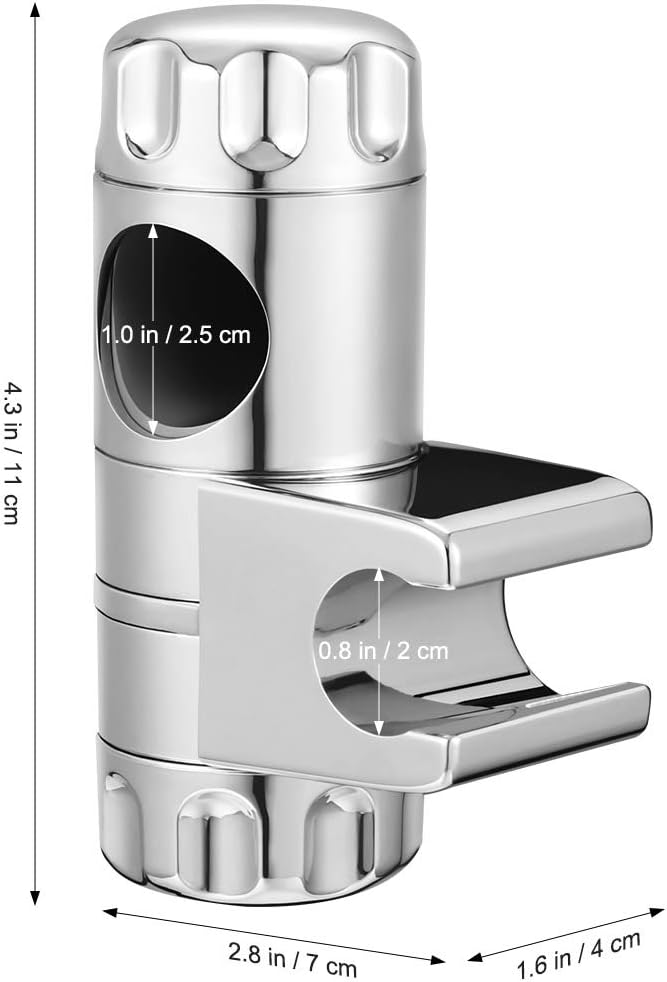 OUNONA ABS Shower Head Slider Holder for Shower Rail Adjustable (for 25