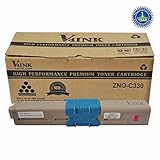 V4INK ® New Compatible OKI 44469702 Toner Cartridgee-Magenta (OKI C330/C17) for OKI C310/C330/C510/C530/MC361 MFP/MC561 MFP Series