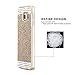 Galaxy S6 edge Cases , iAnko Luxury Bling Rhinestone Diamond Crystal Glitter Hard PC Case Cover Shell Phone Case for Samsung Galaxy S6 Edge S VI Edge(SM-G925) (Gold (Hard Case)