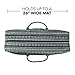 Kindfolk Yoga Mat XL Duffel Bag Extra Large Patterned Canvas with Pocket and Zipper (Parade)