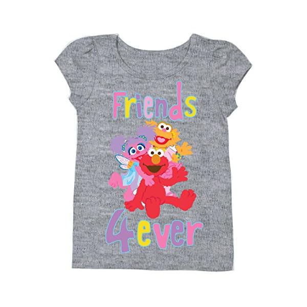 Sesame Street Short Sleeve Shirt – 2 Pack of Sesame Street Tees – Elmo, Cookie Monster & Others! - Image 3