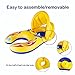 Meland Baby Pool Float - Baby Swim Float Pool Toy with Mommy Swim Ring for 8 - 36 Months Old Baby - Removable Canopy and Storage Bag (Edition 1)