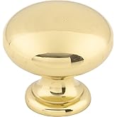 Top Knobs M279 Somerset II Collection 1-1/4" Mushroom Knob, Polished Brass