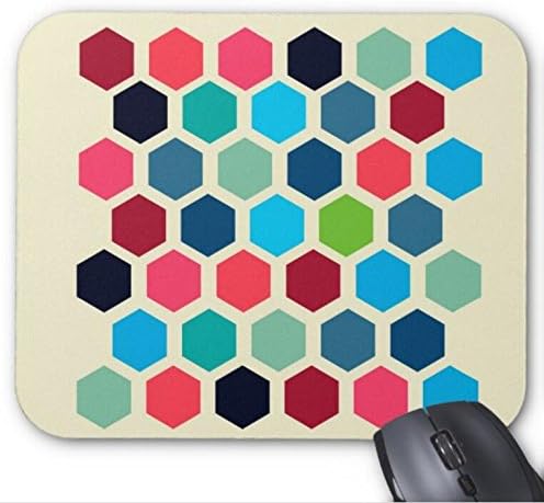 Amazon Com Mousepad Cool Designs Of Colored Geometric Shapes Print Mouse Mat Office Products