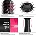 Blow Dryer Brush One Step Hair Dryer & Volumizer Hot Air Brush Ceramic Electric Blow Dryer Styler 3 in1 Styling Negative Ion Hair Straightener Brush with 2pcs Hair Clips (light red)thumb 3