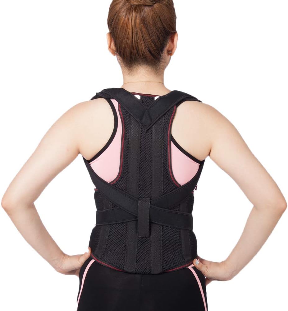 Humpback Posture Corrector for Adult, Back Posture Brace Clavicle Support for Chest Slouching and Hunching, Adjustable Full Back Shoulder Posture Trainer Spinal Straightener