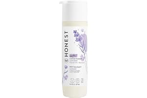The Honest Company Silicone-Free Conditioner, Gentle Tear-Free Hypoallergenic Baby Hair Care with Naturally Derived Ingredients Lavender Calm 10 fl oz