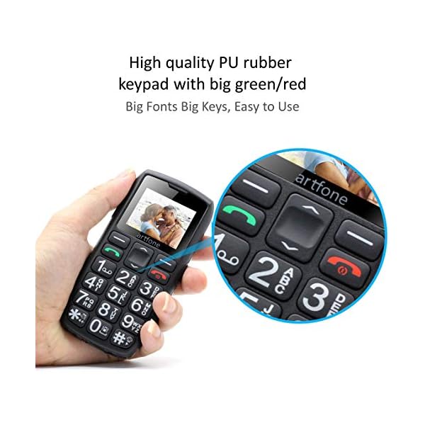 artfone-Big-Button-Mobile-Phone-for-ElderlyUpgraded-GSM-Mobile-Phone-With-SOS-Button-Talking-Number-1400mAh-Battery-Dual-SIM-Unlocked-Torch-Side-Buttons-Bluetooth-Charging-DockBlack artfone Big Button Mobile Phone for Elderly,Upgraded GSM Mobile Phone With SOS Button | Talking Number | 1400mAh Battery…