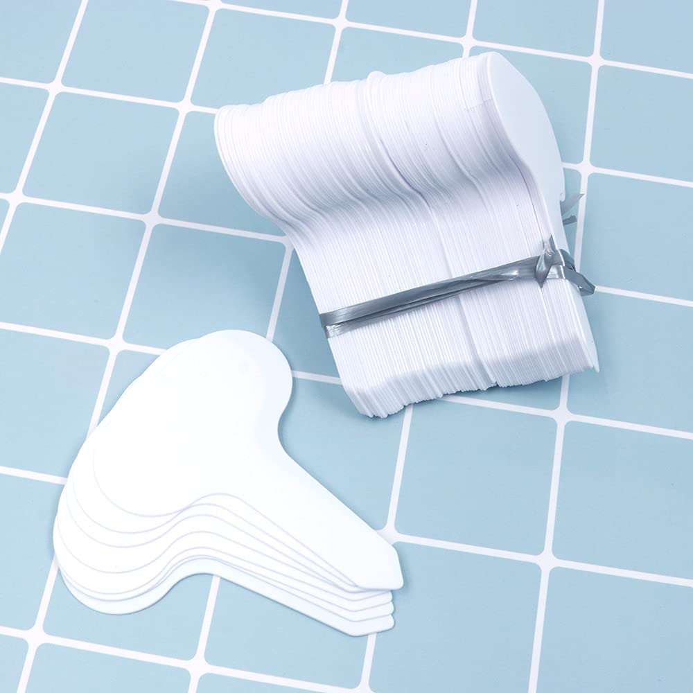 Tiardey 100pcs T-Type Plant Tags, Plant Labels Garden Labels Markers Nursery Label PVC Garden Tag for Garden Waterproof Plant Signs (White)
