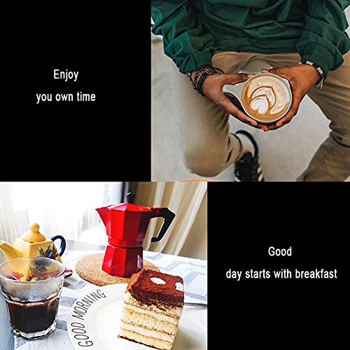 TWDYC Kaffeemaschine Pot Aluminium Mokka Espresso Espressokocher Topf Kaffee Kettle Espresso Percolator Stovetop… – Bild 6