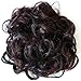 CAISHA Bun Hairpiece Ponytail Topknot Hepburn-Bun Scrunchie Updo Dark Brown Mix HK110
