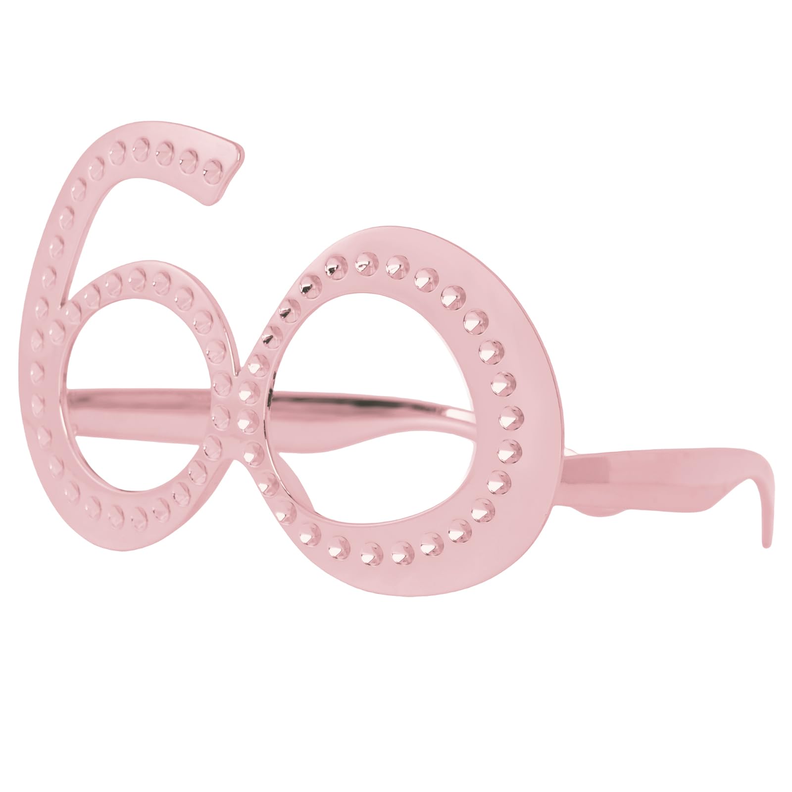 Zercart Birthday Glasses,Novelty Birthday Eyeglasses,60th Birthday Party Eyeglasses,Funny Costume Sunglasses,Anniversary Party Glasses,for Birthday Decorations Celebration Party Favors,Pink