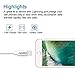 NOMX Lightning to USB Cable for iPhone Charging Cord 1m - 3ft Long - Compatible for all iPhone iPad iPod Models with Fast Charging & High Speed Data Transfer Sync (Suitable for Lifeproof Cases) 
