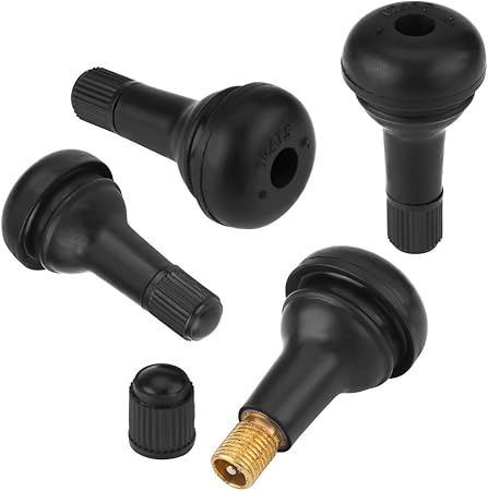 Amazon Tr415 スナップインバルブ チューブレスタイヤゴムバルブ 耐熱コア使用バルブ エアバルブキャップ 自動車 オートバイ用 防水性 10個 エアバルブキャップ 車 バイク