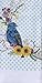 Celebrate Fall Together Floral Butterfly Bird Cotton Kitchen Terry Tea Towels, TWO Sets of (2) - Be Happy