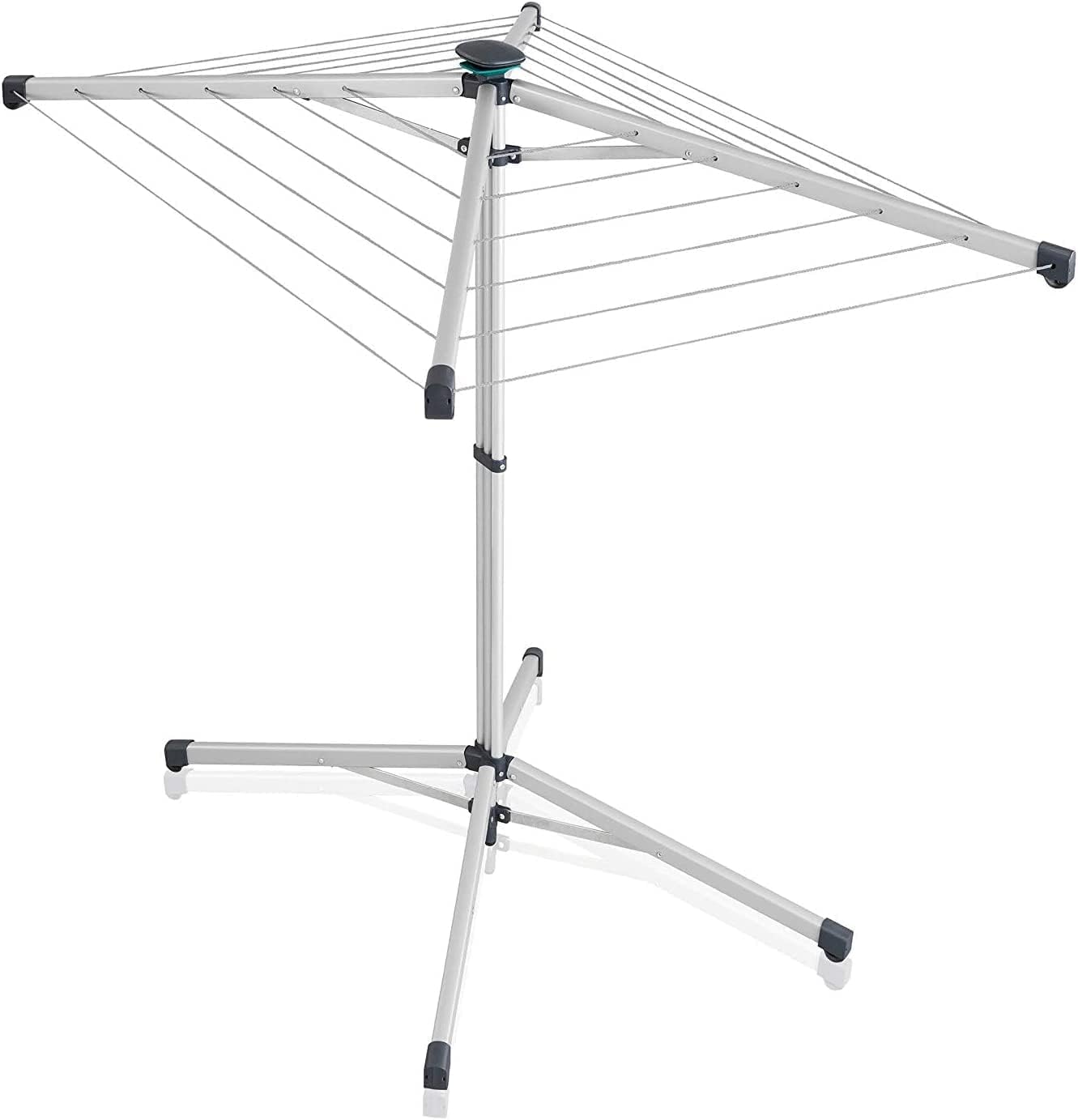 Leifheit Umbrella Stand Dryer LinoPop-Up 140 umbrella clothesline, -standing outdoor clothesline for gardens and campsites, outdoor washing line