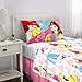 Disney Princess Soft Microfiber Kids Bedding Sheet Set, Twin Size 3 Piece Pack, White