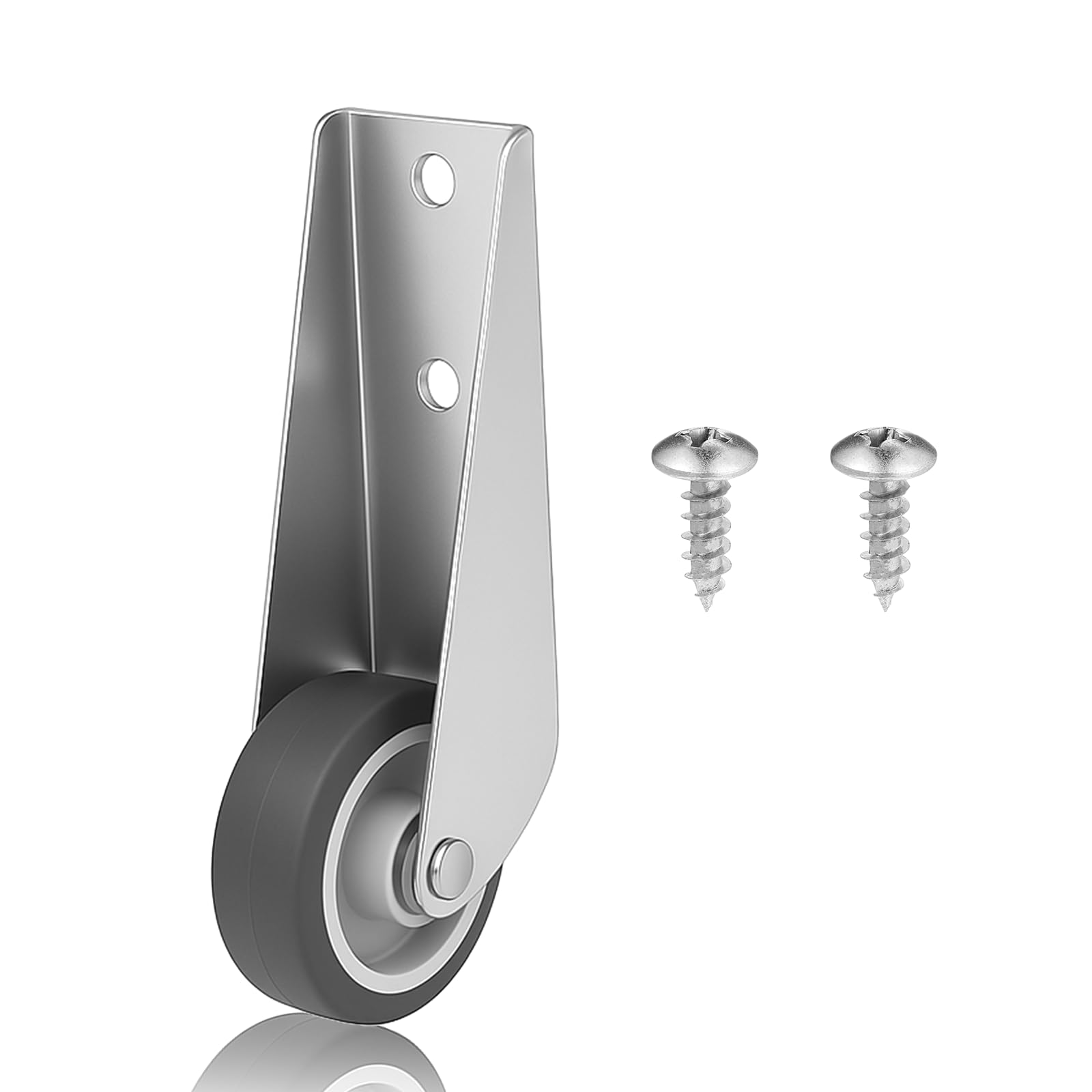 Photo 1 of 1 PCS Gate Caster Wheels Replacement, Sinking Door Bottom Pulley Directional Wheel Rubber Rolling Swivel Casters, Door Wheels Support Non-Slip Pulley Directional Wheel for Garden Gate Fence Tables