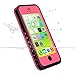 iPhone 5c Case, iThrough Underwater, Dust Proof, Snow Proof, Shockproof Case with Touched Screen Protector, Heavy Duty Protective Carrying Cover Case With a 3.5mm AUX Cable for iPhone 5c (Pink)