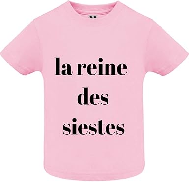 Lookmykase T Shirt La Reine Des Siestes Bebe Fille Amazon Fr Vetements Et Accessoires