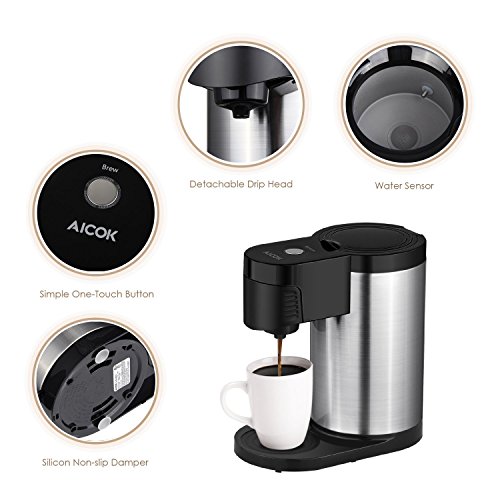 Aicok Stainless Single Serve Coffee Maker Deals, Coupons & Reviews