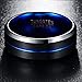 NUNCAD Tungsten Ring for Men Women Wedding Bands 4/6/8/10mm Width Multicolor Available Groove Beveled Edges Engraved I Love You Size 4 to 17