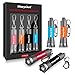 Morpilot Mini Keychain Flashlights, 4 Pack Small LED Button Miniature Keychain Flashlight KeyMate Nano Pocket Light Torch, Portable Emergency Light for Camping, Hiking, Outdoor (Battery included)
