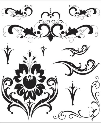 Recollections Clear Stamps - Formal Esque #1095