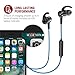 Bluetooth Headphones TaoTronics Wireless Earbuds Sport Earphones 9 Hours 4.2 Magnetic Lightweight & Fast Pairing (CVC 6.0 Noise Cancelling Mic, Snug Silicon Earbuds, Magnetic Design) Blue