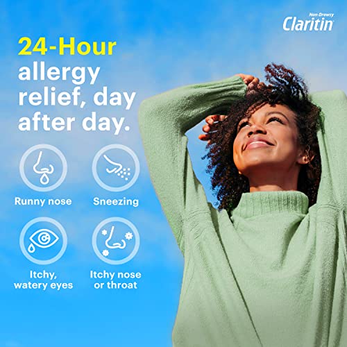 Claritin RediTabs 24 Hour Allergy Medicine, Non-Drowsy Prescription Strength Allergy Relief, Loratadine Antihistamine Tablets, 30 Count