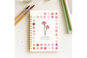 Beautiful Watercolor Workbook for Beginners - Relaxing & Easy to Paint Water Coloring Book with Floral Designs on Premium Pap
