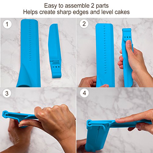 Cake Scraper Smoother Adjustable Fondant Cake Edge Smoothing Tool Cake