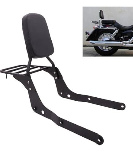 Ambienceo Sissy Bar Luggage Rack Chrome Backrest Back Seat