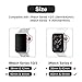 SIRUIBO Compatible with Apple Watch Series 4 Screen Protector 44mm, Soft Slim Full-Around Protective iWatch 4 Case Cover for Apple Watch Series 4, Black