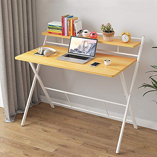 2Layer Folding Desk for Small Space,4HOMART Home Corner