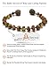 Premium Amber Teething Bracelet Anklet / Extra Safe / 50% Richer and Higher in Value / Sizes from 4.5 IN to 8 IN / Reduces Teething Symptoms Naturally /BLK.U-BRQ/14.5/5.7IN