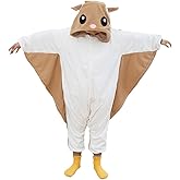 DSMTALS Kids Animal Onesie Pajamas Fleece Costume for Halloween, Cute Sleepwear Unisex Jumpsuit with Hood for Ages 2-12 Years