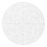 10" Round Center Finder Compass Clear Acrylic for Drawing Circles, Lathe Work and Woodturners. Ideal For Locating Center on Logs and General Stock Pieces Works Well on Round and Square Stock