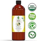 USDA Certified Organic Avocado Essential Oil (16 Oz) - 100% Pure Natural Oil by SVA Organics- Unrefined,Cold | Therapeutic Grade Improve Skin, antioxidants, Good for Hair unclog blocked follicles