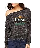 Irish Or Not Buy Me A Shot Long-Sleeve St. Patricks Day Flowy Shirt