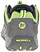 Merrell Little Kid / Big Kid, Chameleon Low WT Hiking shoe, Grey / Green
