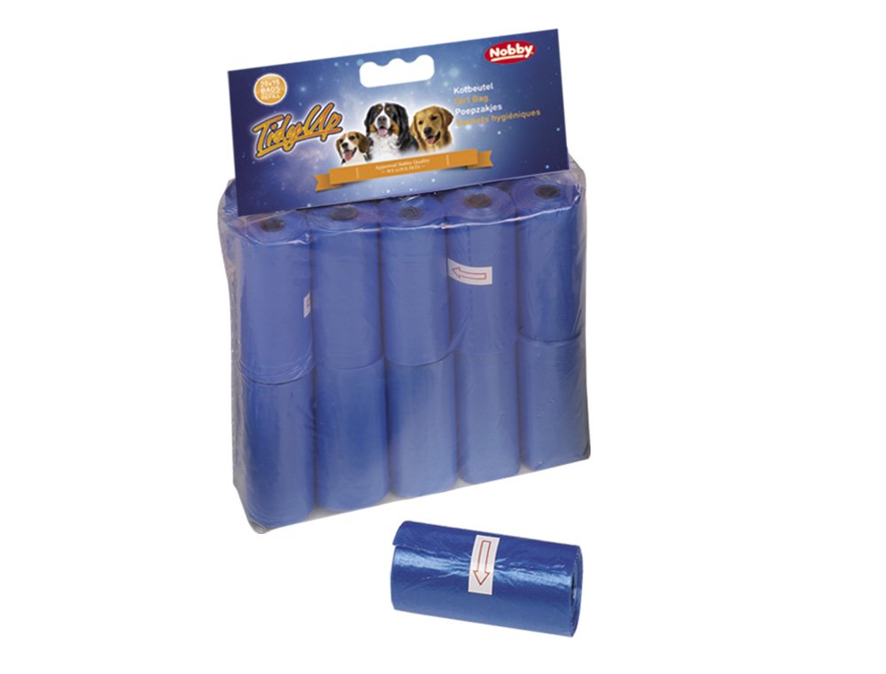 Nobby TidyUp 67356 Dog Waste Bags 20 Rolls of 15 Bags / Blue
