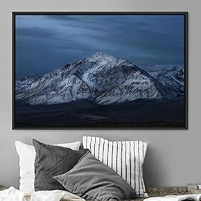 signwin Framed Canvas Wall Art Snow Mountain Cool...