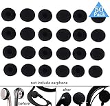 Soft Foam Earbud Headphone Ear Pads Replacement Sponge Covers Tips Foam Cushions Pad Protector Earplugs for Earphone Headset Earpiece MP3 MP4 Moblie Phone ect, Diameter 18MM, Black Color, Pack of 50